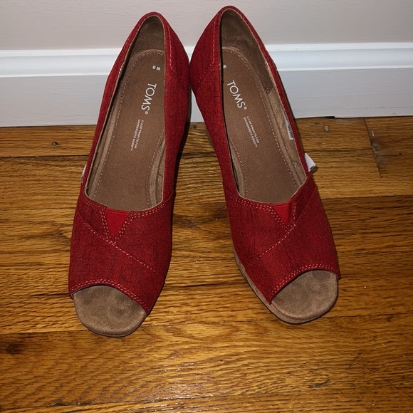 TOMS Women's Classic Espadrille Wedge Sandal - Picture 6 of 7